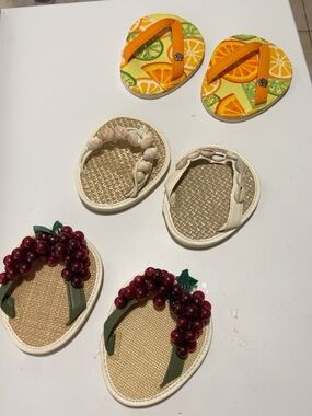 Drinkwear flip-flop stemware/wine- glass accessories six piece collection set